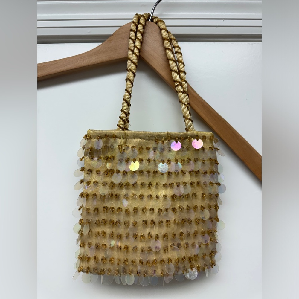 Vintage Paris Blues Sequin Handbag - Picture 4 of 6